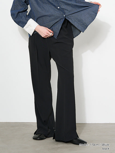 【 予約:9/下旬 】SIDE SLIT SLACKS /Y253-31103-2